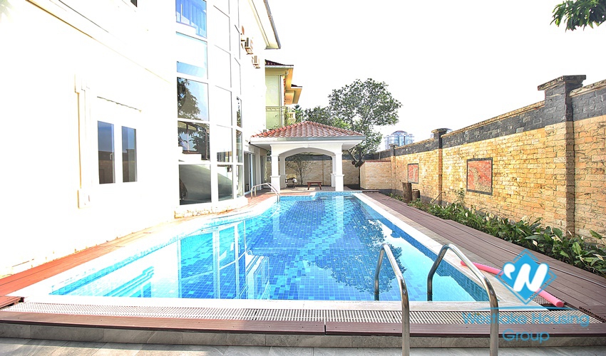 Gorgeous house with swimming pool for rent in Ciputra, Tay Ho